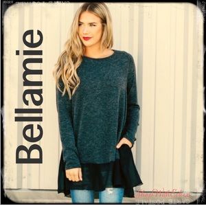 Charcoal Gray w/Black Contrast Trim Tunic